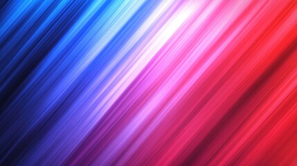 Fototapete - Diagonal stripes in a gradient from red to blue, creating a vibrant and dynamic abstract background