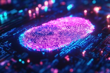 Sticker - Electronic Circuit Board Fingerprint