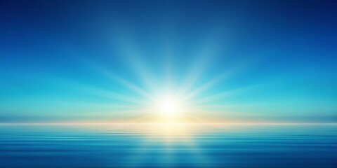 Wall Mural - Sunlight gradient transforming into a smooth blue blurred abstract background , sunlight, gradient, smooth, blue, blurred