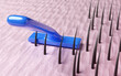 © sirawut - 3d showing hair removal by shaving with razor. 3d illustration render