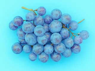 Poster - Close up of bunch of grapes