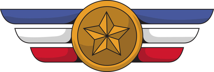 Vector Illustration of American Military Emblem