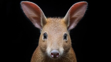 Wall Mural - A Close-up Portrait of a Curious and Adorable  New Guinea  Rusa