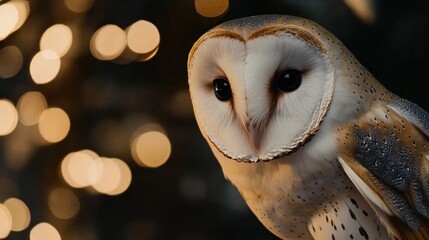 Sticker - Close-up Portrait of a Barn Owl