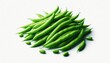 © Eric de Gallery - fresh green beans on a solid white background