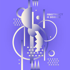 Poster - Modern backgrounds with abstract elements and dynamic shapes. Compositions of colored spots. Vector illustration. Template for design and creative ideas.