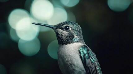 Canvas Print - Hummingbird Portrait Close-Up