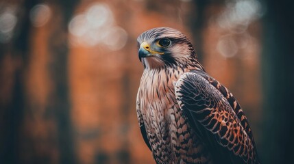 Wall Mural - Majestic Hawk Portrait