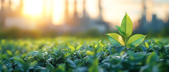 Poster - Waste Management in Refining and Processing Showcasing Strategies to Handle and Minimize Byproducts for a More Sustainable and Eco Friendly Industrial Landscape  Photography Concept with Copy Space
