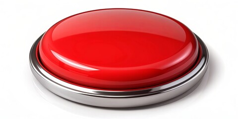 Bright red button that stands out with a glossy finish, red, button, vibrant, attention-grabbing, glossy, colorful, contrast