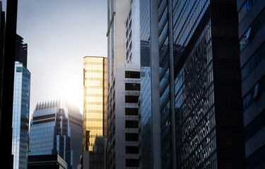 Canvas Print - Facade of modern office buildings