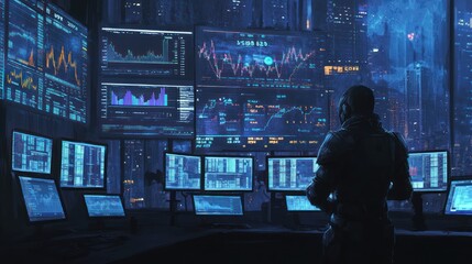 Cyberpunk Control Room