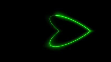 Wall Mural - Abstract neon line frame loading background illustration.