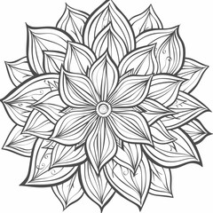 mandala design isolated with white