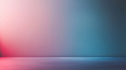 Canvas Print - Pink & Teal Gradient Studio Background 