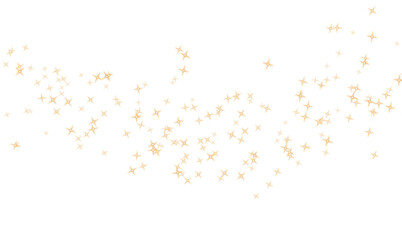 Wall Mural - gold confetti luxury glitter stars dust particles, transparent background