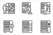© Ainul - Vending machine icon set. vector illustration on white background