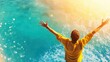 © Yuparet - Embracing the Sea: Harmony and Tranquility in Nature with Copy Space