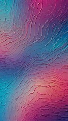 Wall Mural - Abstract background unique combination of blue, purple and pink hue waves and particles as a 3d rendered futuristic modern illustration