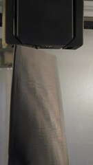 Wall Mural - A huge 3D printer. Media. A large printing machine that works fast.