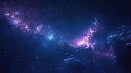 Wall Mural - A stunning cosmic scene showcasing vibrant colors and stars in the vastness of space.