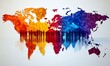 © Premium Graphics - Infographic showing the disparities in access to mental health care around the world advocating for universal mental health coverage as a public health priority