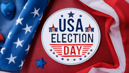 Wall Mural - usa election day banner background