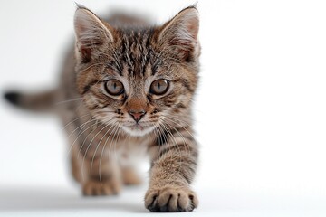 Poster - Cute Kitten Walking Towards Camera