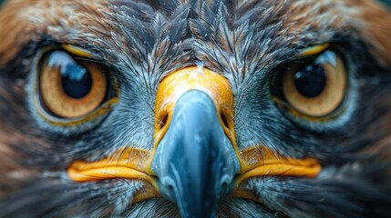 Sticker - Close-up of a Golden Eagle's Eyes