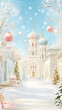 © Olga - Orthodox church, winter landscape