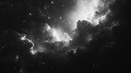 Wall Mural - The night sky is adorned with countless stars, stretching across the galaxy.