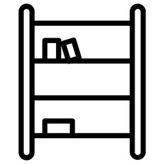 Wall Mural - Furniture Shelving Unit Line Icon