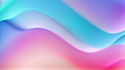 Wall Mural - abstract colorful wavy background with flowing smooth blurry wave, liquid fluid. smooth motion waves design. looped animation. seamless footage.
