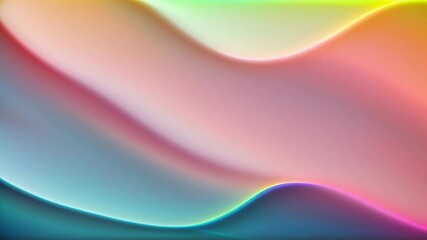 Wall Mural - abstract colorful wavy background with flowing smooth blurry wave, liquid fluid. smooth motion waves design. looped animation. seamless footage.