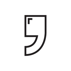 Sticker - comma symbol icon