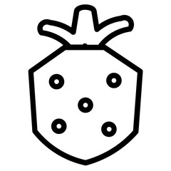 Poster - Berry Food Fruit Line Icon