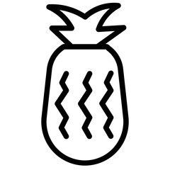 Poster - Food Fruit Pineaple Line Icon