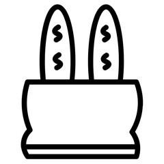 Poster - Bakery Bread Food Line Icon