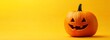 © neiros - Generates AI Jack O Lanterns on an orange background