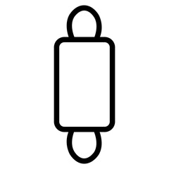 Sticker - Roller Rolling Bakery Line Icon