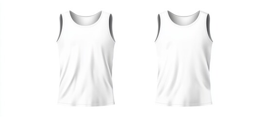 Two Blank White Tank Tops