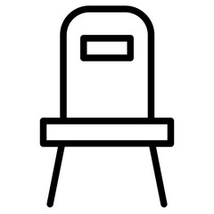 Sticker - Interior Chair Home Line Icon