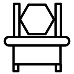 Poster - Interior Dressing Table Line Icon