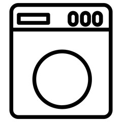 Poster - Kitchen Oven Stove Line Icon