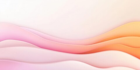 Poster - Dynamic layered transformation with smooth gradients, modern illustration, creating a stylish depth with soft blending and copy space.