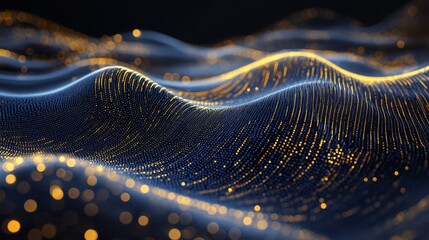 Poster - cables with fiber optic technology. stock generation