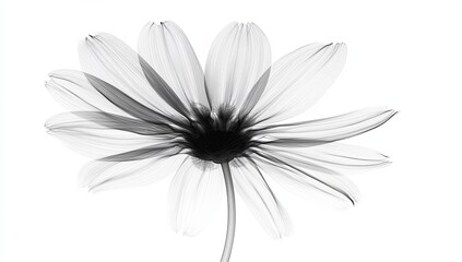 Wall Mural - A close up of a flower with a black center