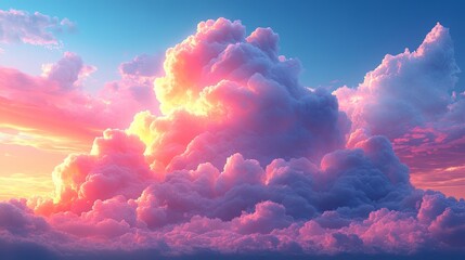 Wall Mural - A cloud colorful cartoon style high resolution vec  846 sky, cloud, clouds, nature, blue, weather, sun, light, cloudscape, day, dramatic, heaven, cloudy, sunset, white, storm, summer, beautiful, air, 