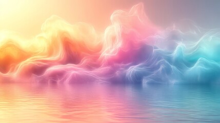 Wall Mural - Create a soft pastel gradient background that tran  429 sky, sun, blue, cloud, abstract, light, nature, sunset, sea, water, clouds, sunrise, sunlight, ocean, heaven, summer, landscape, day, color, bea