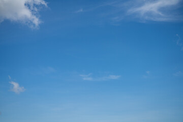 Wall Mural - beautiful blue sky and white cumulus clouds abstract background. cloudscape background. blue sky and